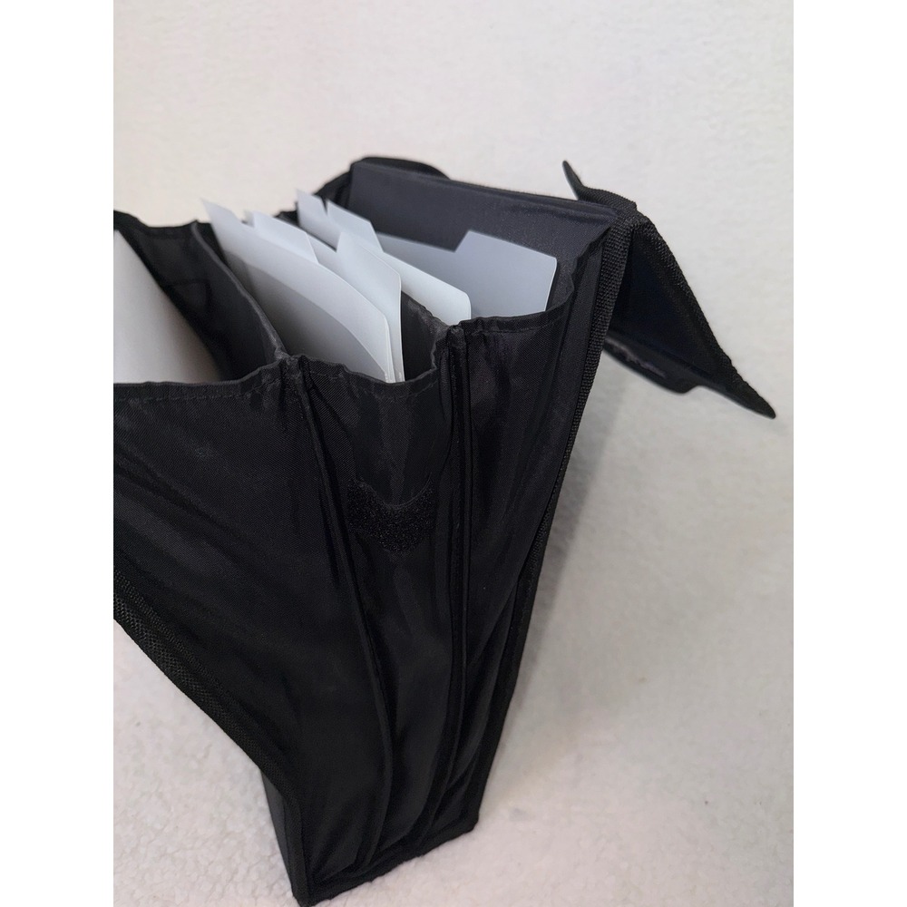 Crop In Style Paper Taker 12x12 Scrapbook Paper Storage Organizer Bag Navy Black - Picture 6 of 6